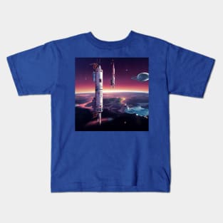 Interplanetary Spaceport Kids T-Shirt